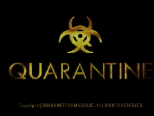Quarantine title screen for 3DO